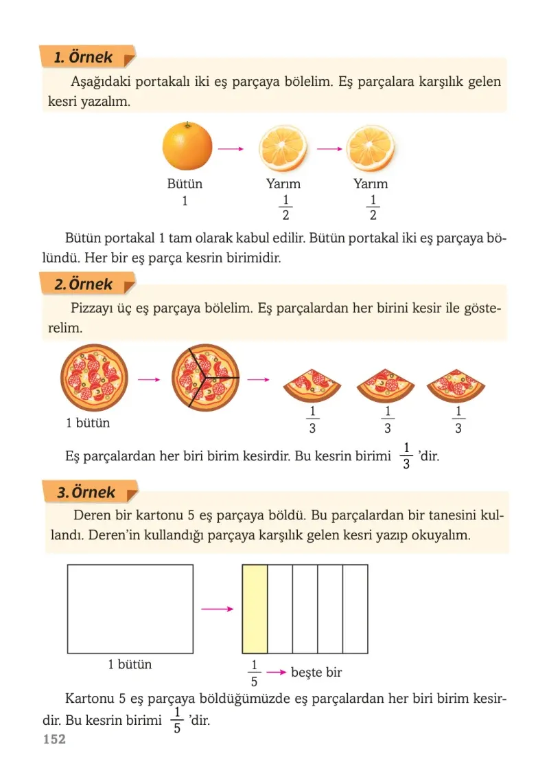 3. Sınıf Matematik Ders Kitabı Cevapları Ekoyay Yayınları Sayfa 152