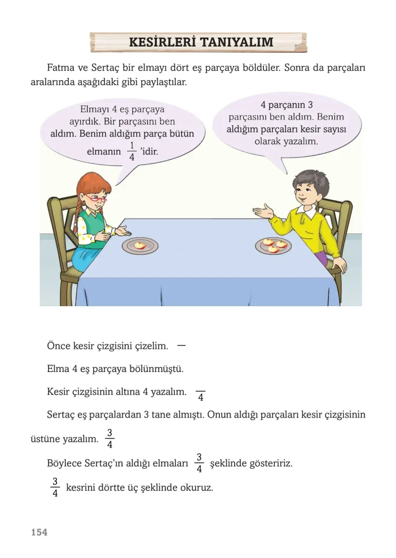 3. Sınıf Matematik Ders Kitabı Cevapları Ekoyay Yayınları Sayfa 154