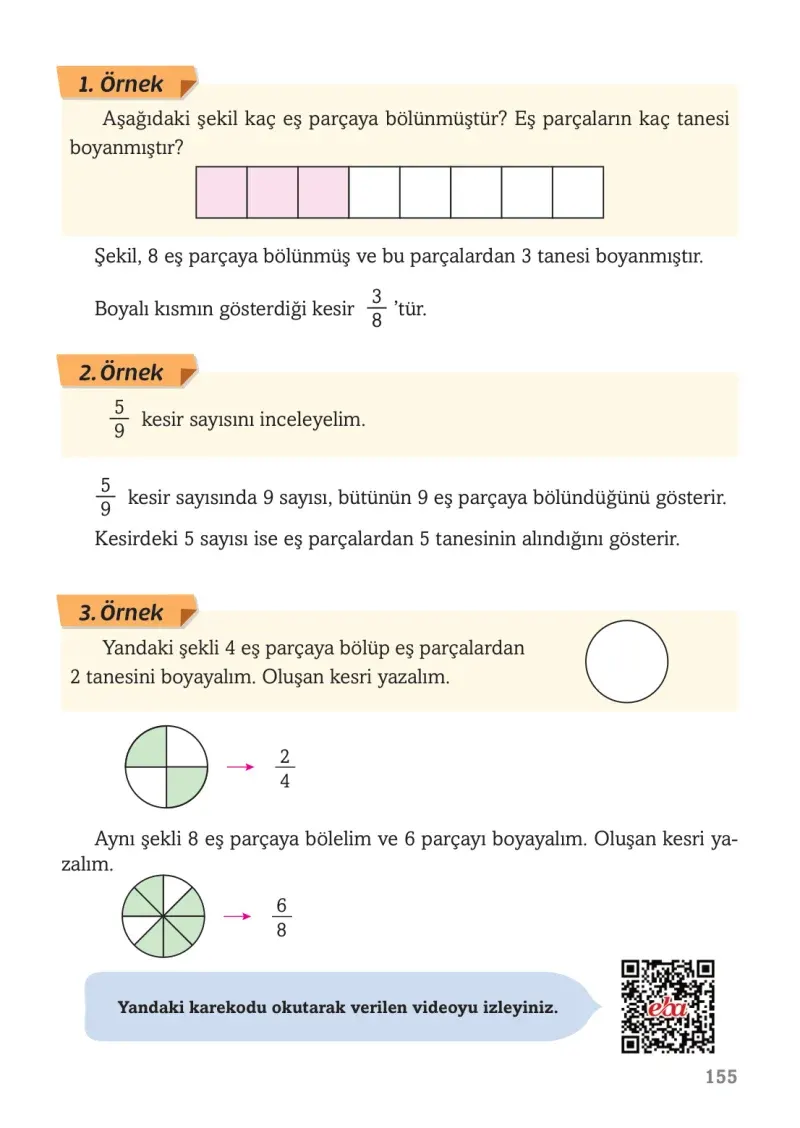 3. Sınıf Matematik Ders Kitabı Cevapları Ekoyay Yayınları Sayfa 155