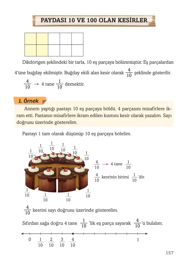 3. Sınıf Matematik Ders Kitabı Cevapları Ekoyay Yayınları Sayfa 157