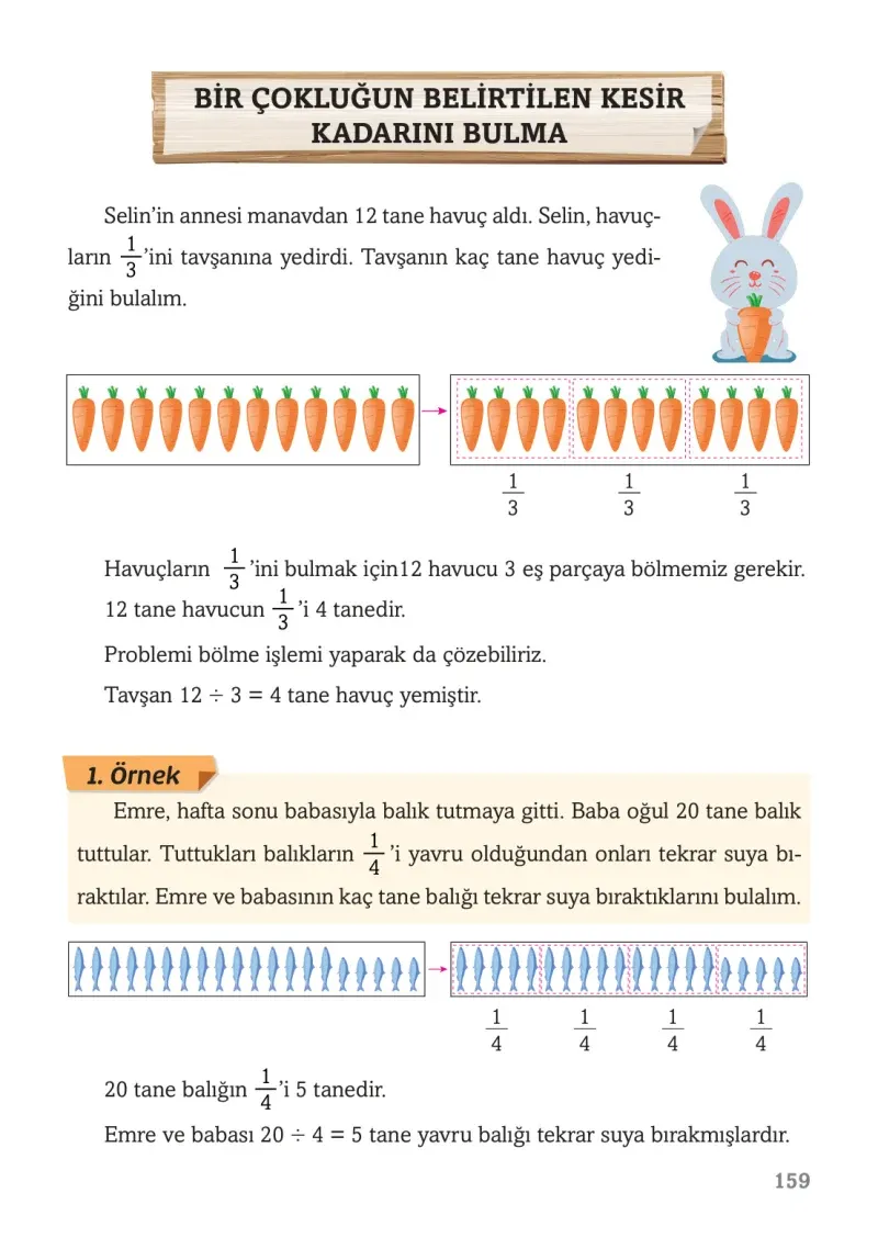 3. Sınıf Matematik Ders Kitabı Cevapları Ekoyay Yayınları Sayfa 159