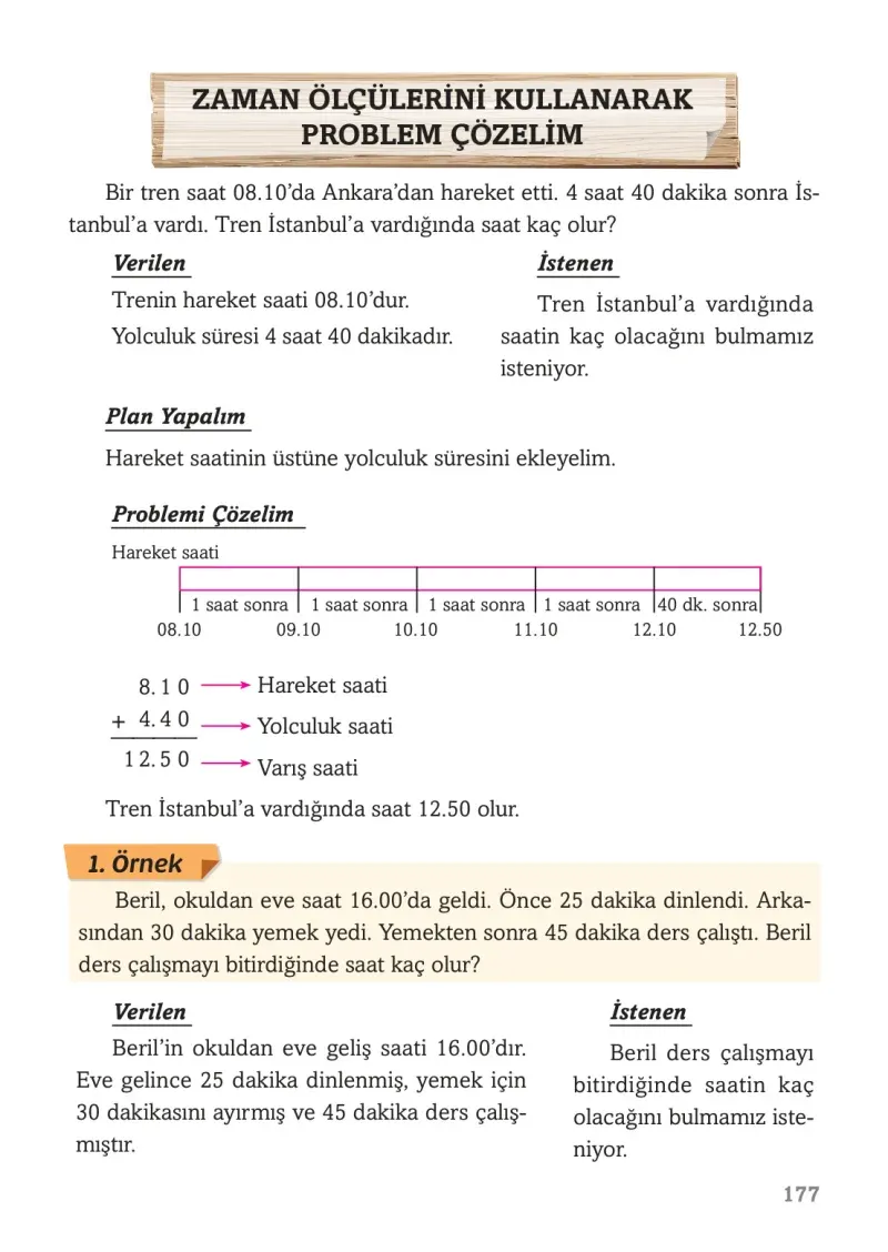 3. Sınıf Matematik Ders Kitabı Cevapları Ekoyay Yayınları Sayfa 177