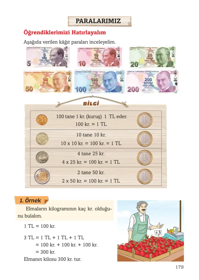 3. Sınıf Matematik Ders Kitabı Cevapları Ekoyay Yayınları Sayfa 179