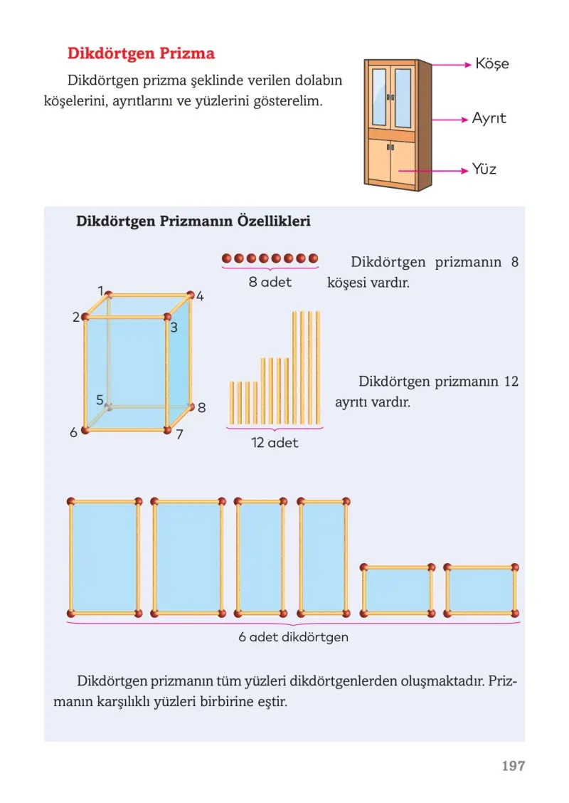 3. Sınıf Matematik Ders Kitabı Cevapları Ekoyay Yayınları Sayfa 197