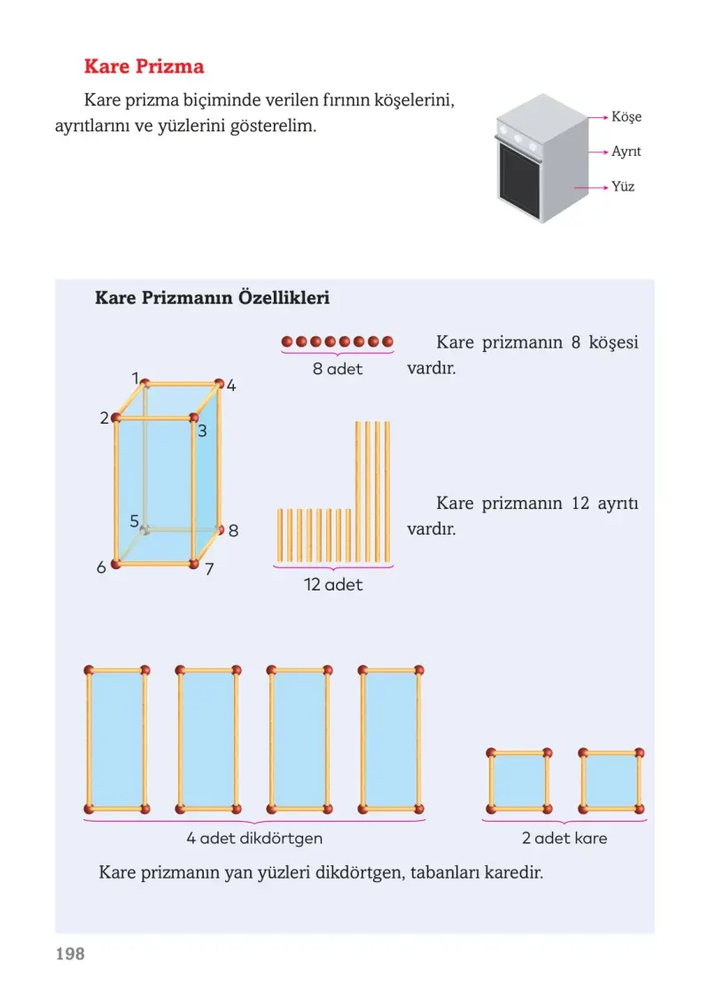 3. Sınıf Matematik Ders Kitabı Cevapları Ekoyay Yayınları Sayfa 198
