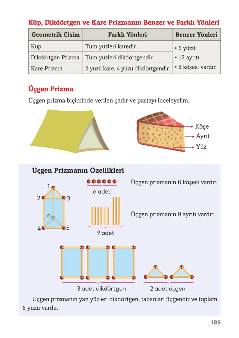 3. Sınıf Matematik Ders Kitabı Cevapları Ekoyay Yayınları Sayfa 199