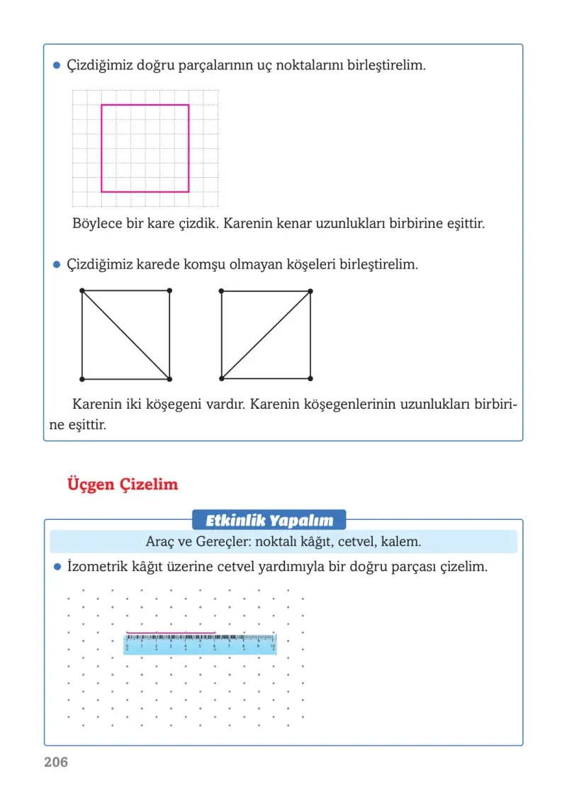 3. Sınıf Matematik Ders Kitabı Cevapları Ekoyay Yayınları Sayfa 206
