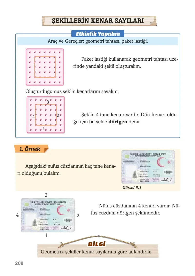 3. Sınıf Matematik Ders Kitabı Cevapları Ekoyay Yayınları Sayfa 208