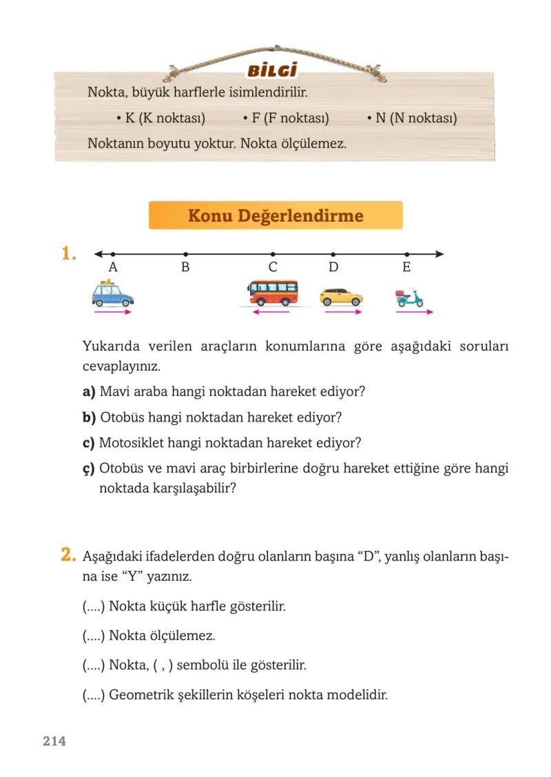 3. Sınıf Matematik Ders Kitabı Cevapları Ekoyay Yayınları Sayfa 214
