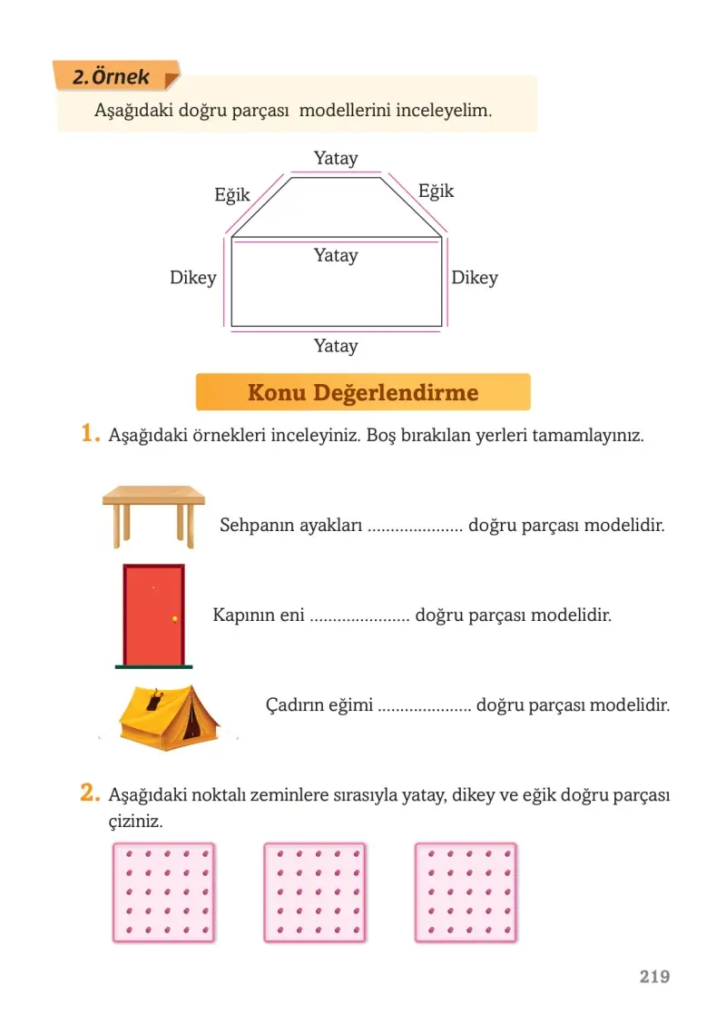 3. Sınıf Matematik Ders Kitabı Cevapları Ekoyay Yayınları Sayfa 219