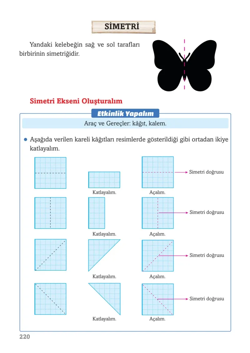 3. Sınıf Matematik Ders Kitabı Cevapları Ekoyay Yayınları Sayfa 220