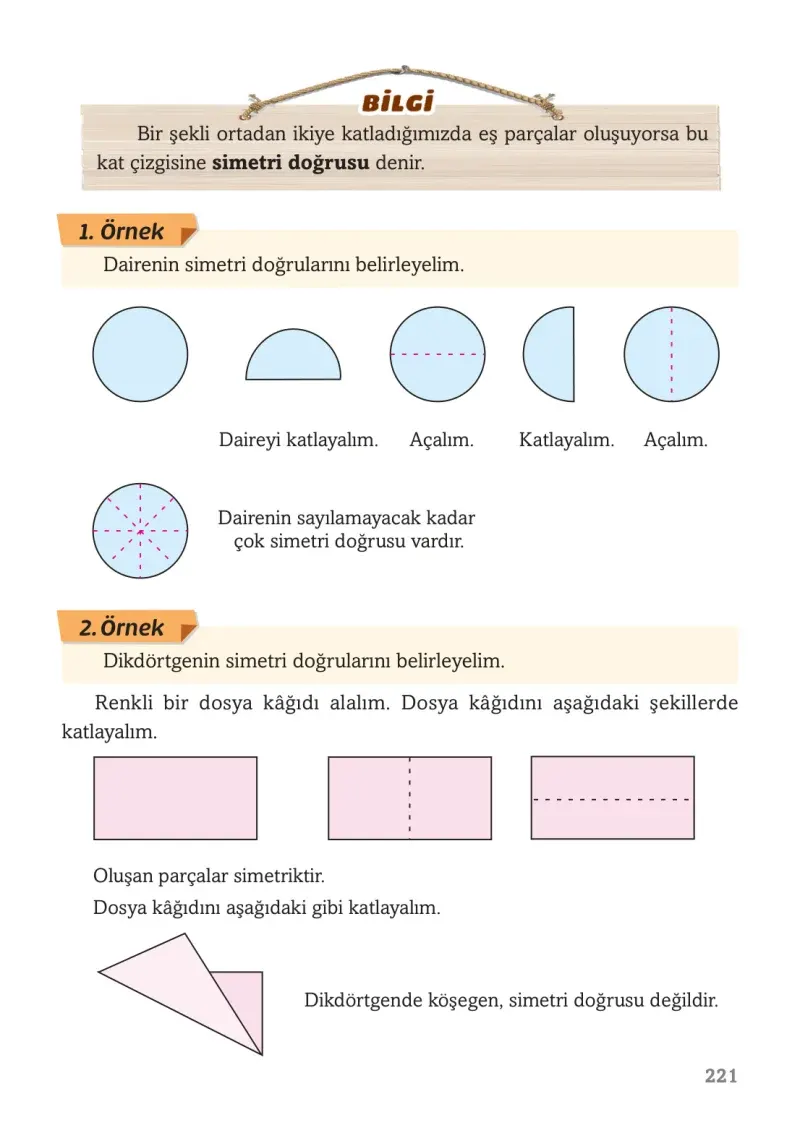 3. Sınıf Matematik Ders Kitabı Cevapları Ekoyay Yayınları Sayfa 221