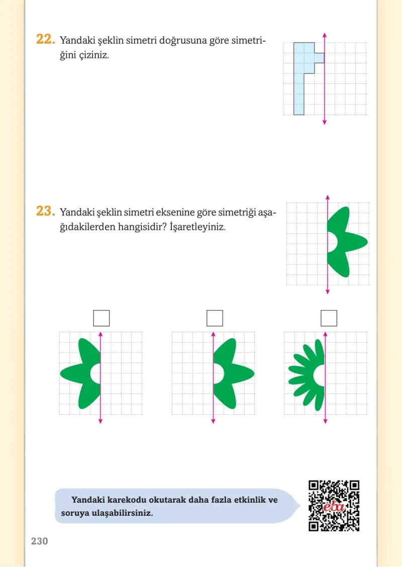 3. Sınıf Matematik Ders Kitabı Cevapları Ekoyay Yayınları Sayfa 230