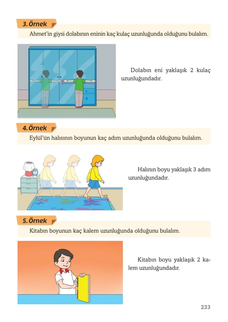 3. Sınıf Matematik Ders Kitabı Cevapları Ekoyay Yayınları Sayfa 233