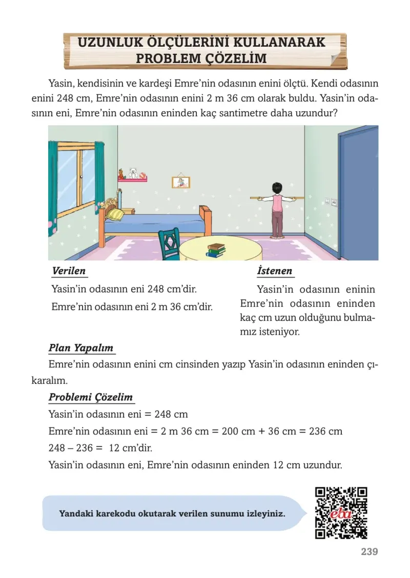 3. Sınıf Matematik Ders Kitabı Cevapları Ekoyay Yayınları Sayfa 239