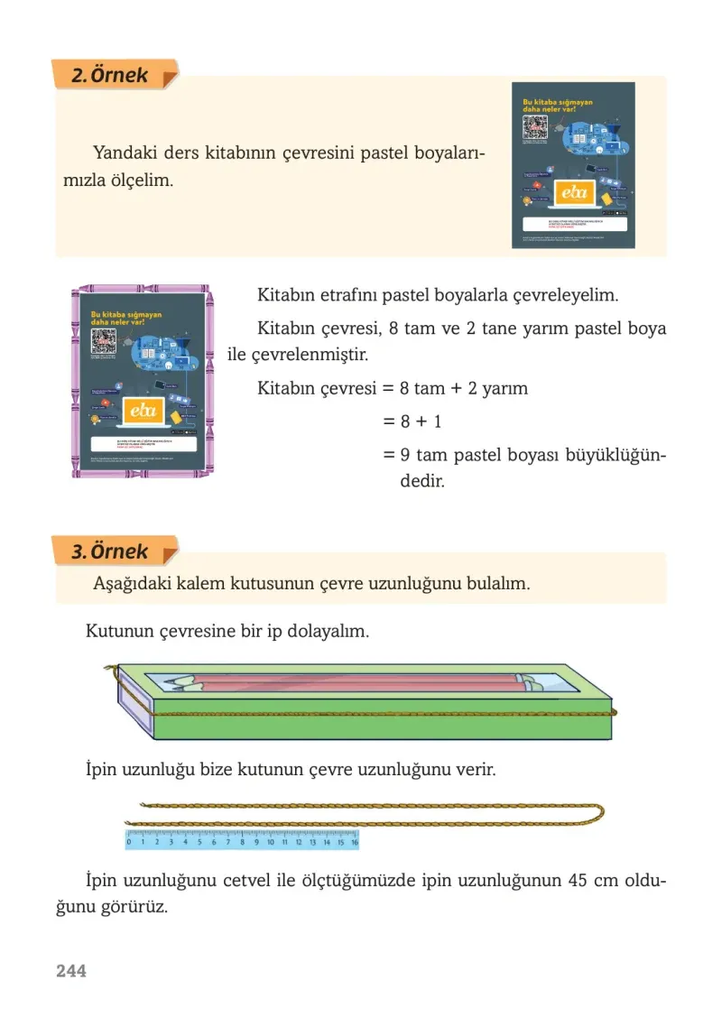 3. Sınıf Matematik Ders Kitabı Cevapları Ekoyay Yayınları Sayfa 244