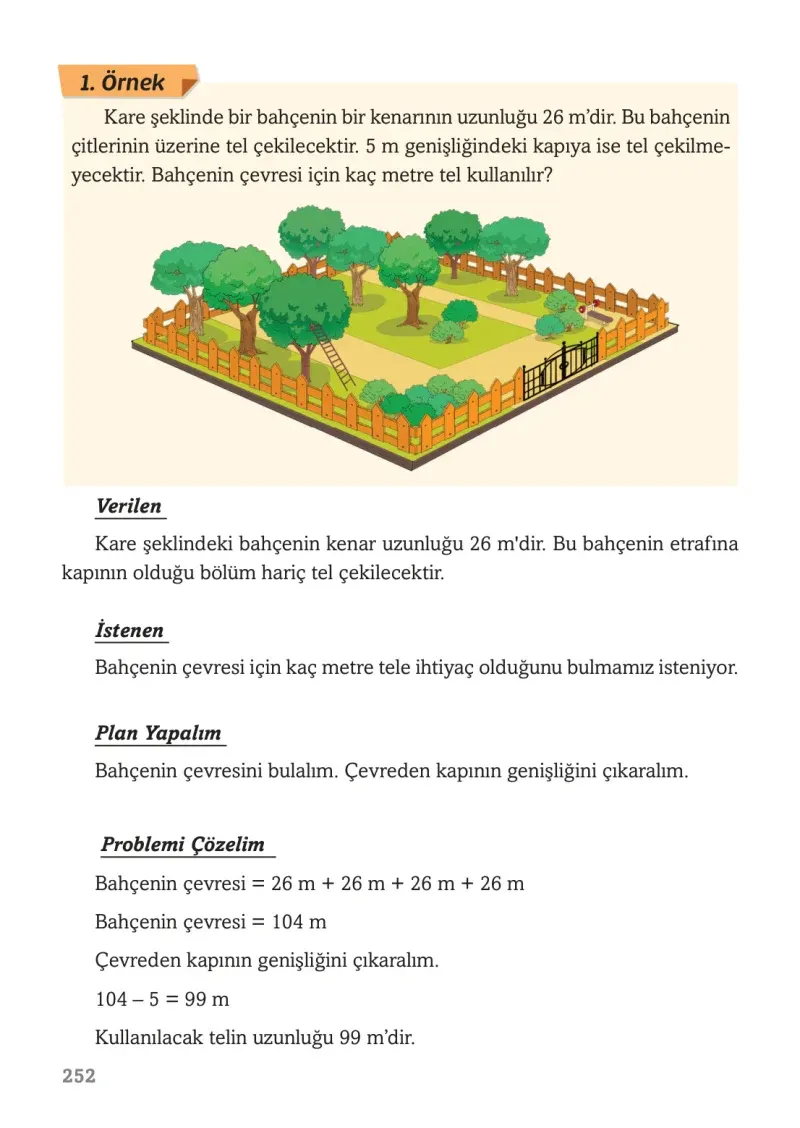 3. Sınıf Matematik Ders Kitabı Cevapları Ekoyay Yayınları Sayfa 252
