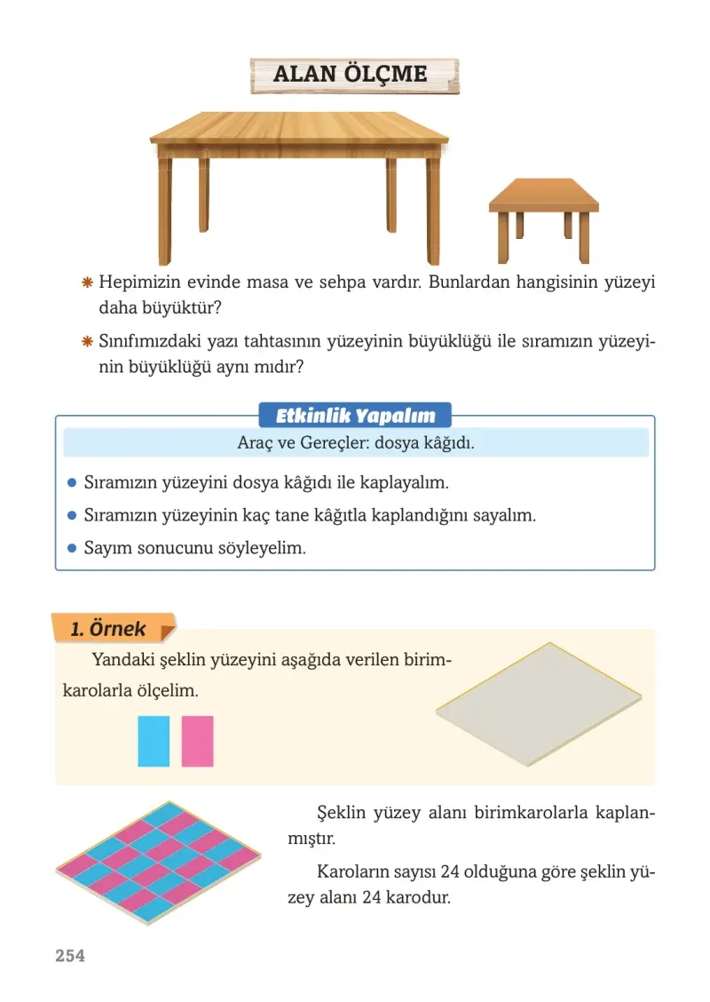 3. Sınıf Matematik Ders Kitabı Cevapları Ekoyay Yayınları Sayfa 254
