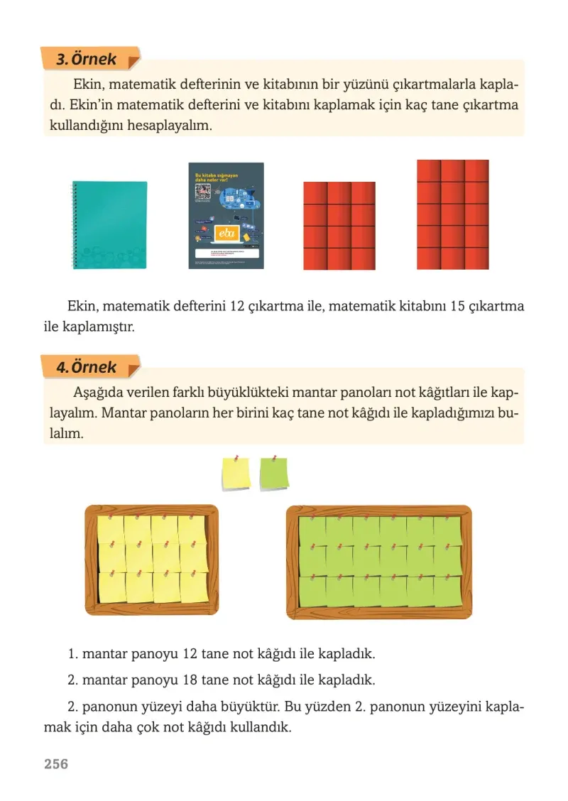 3. Sınıf Matematik Ders Kitabı Cevapları Ekoyay Yayınları Sayfa 256
