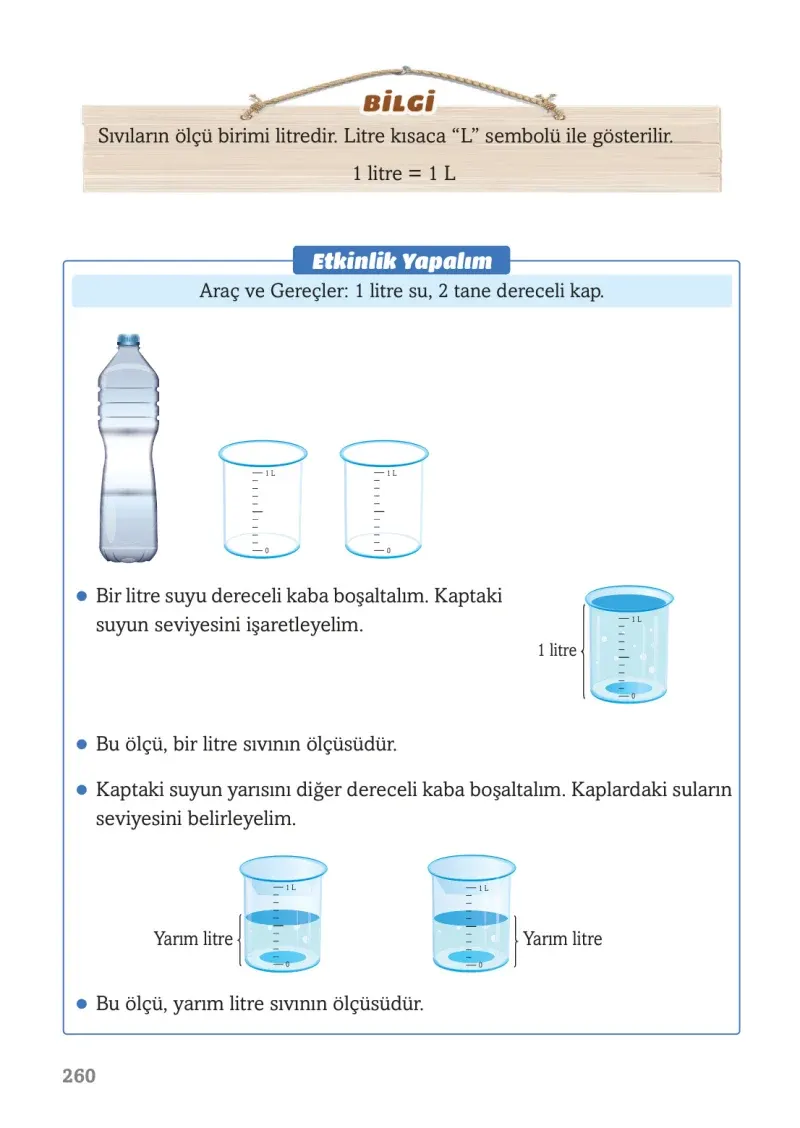 3. Sınıf Matematik Ders Kitabı Cevapları Ekoyay Yayınları Sayfa 260