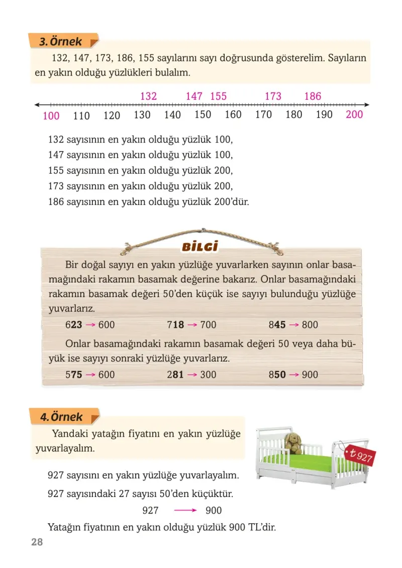 3. Sınıf Matematik Ders Kitabı Cevapları Ekoyay Yayınları Sayfa 28