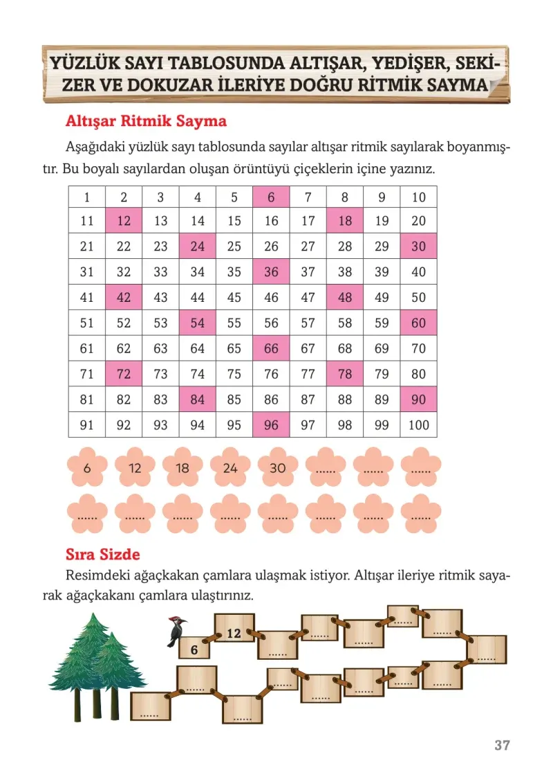 3. Sınıf Matematik Ders Kitabı Cevapları Ekoyay Yayınları Sayfa 37