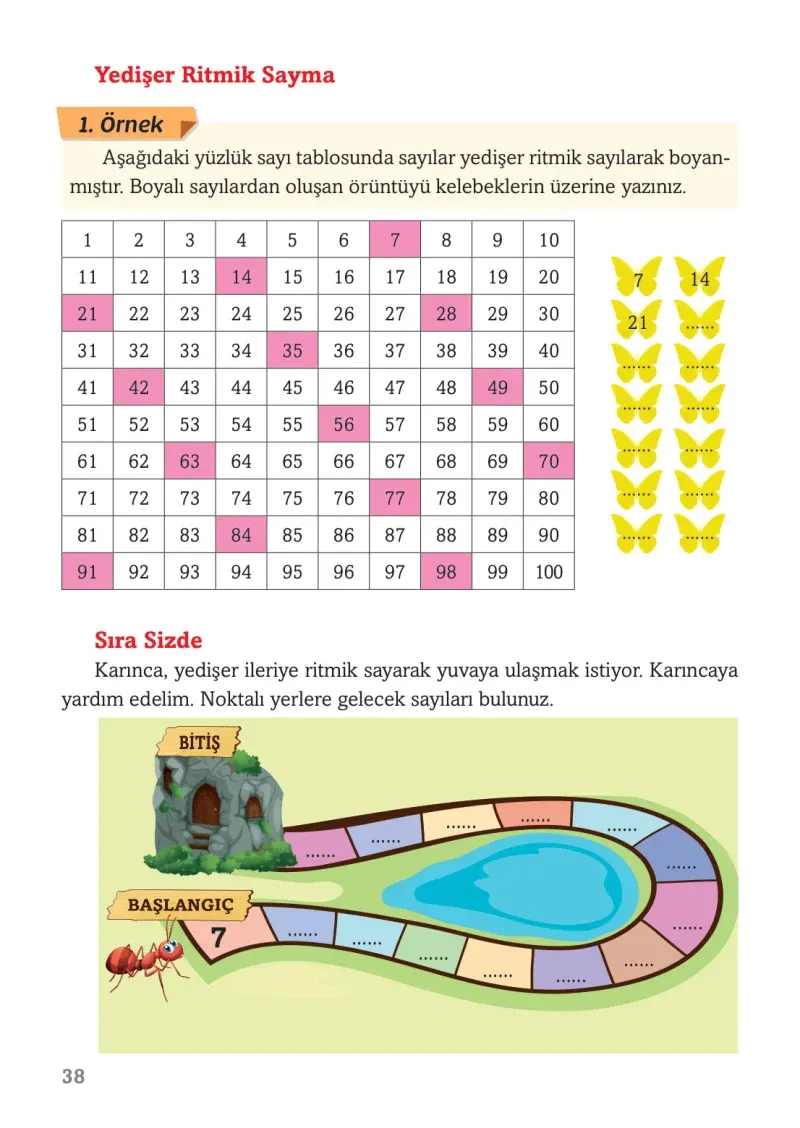 3. Sınıf Matematik Ders Kitabı Cevapları Ekoyay Yayınları Sayfa 38