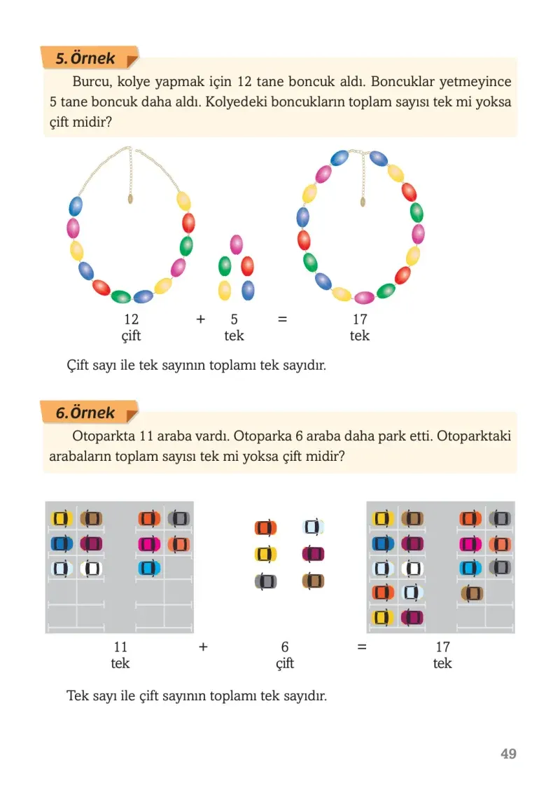 3. Sınıf Matematik Ders Kitabı Cevapları Ekoyay Yayınları Sayfa 49