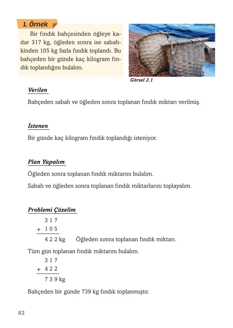 3. Sınıf Matematik Ders Kitabı Cevapları Ekoyay Yayınları Sayfa 82