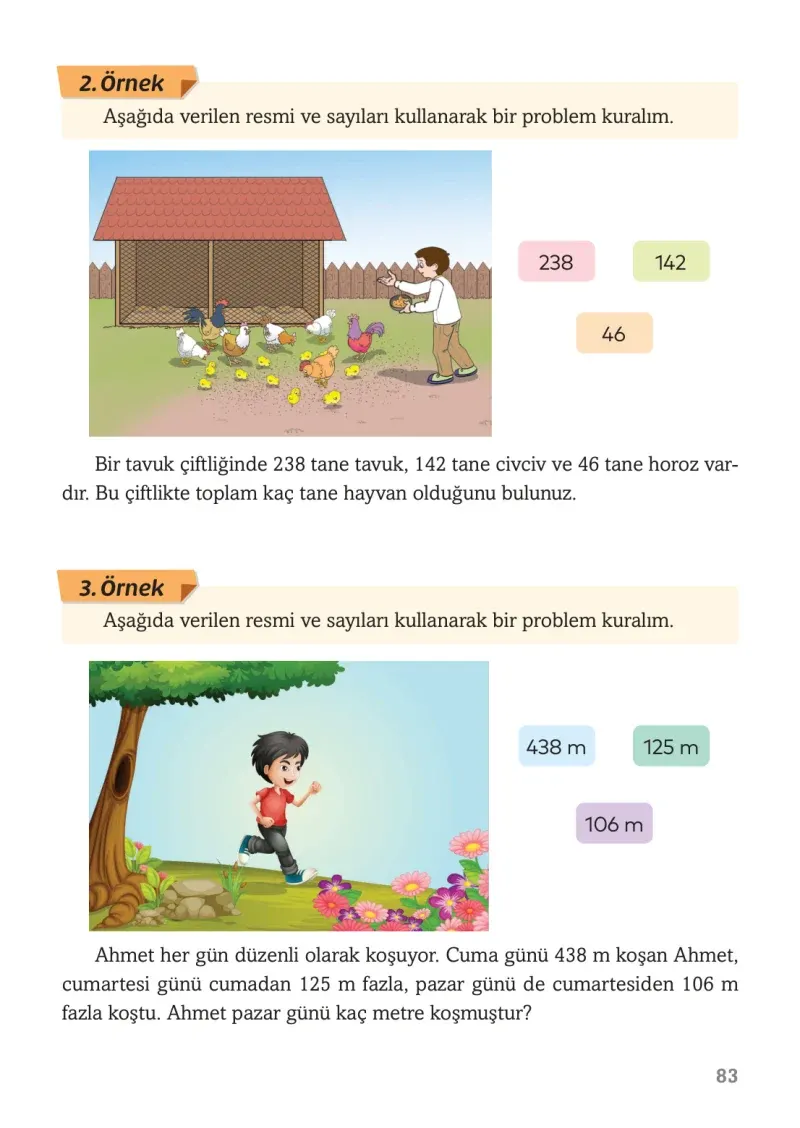 3. Sınıf Matematik Ders Kitabı Cevapları Ekoyay Yayınları Sayfa 83