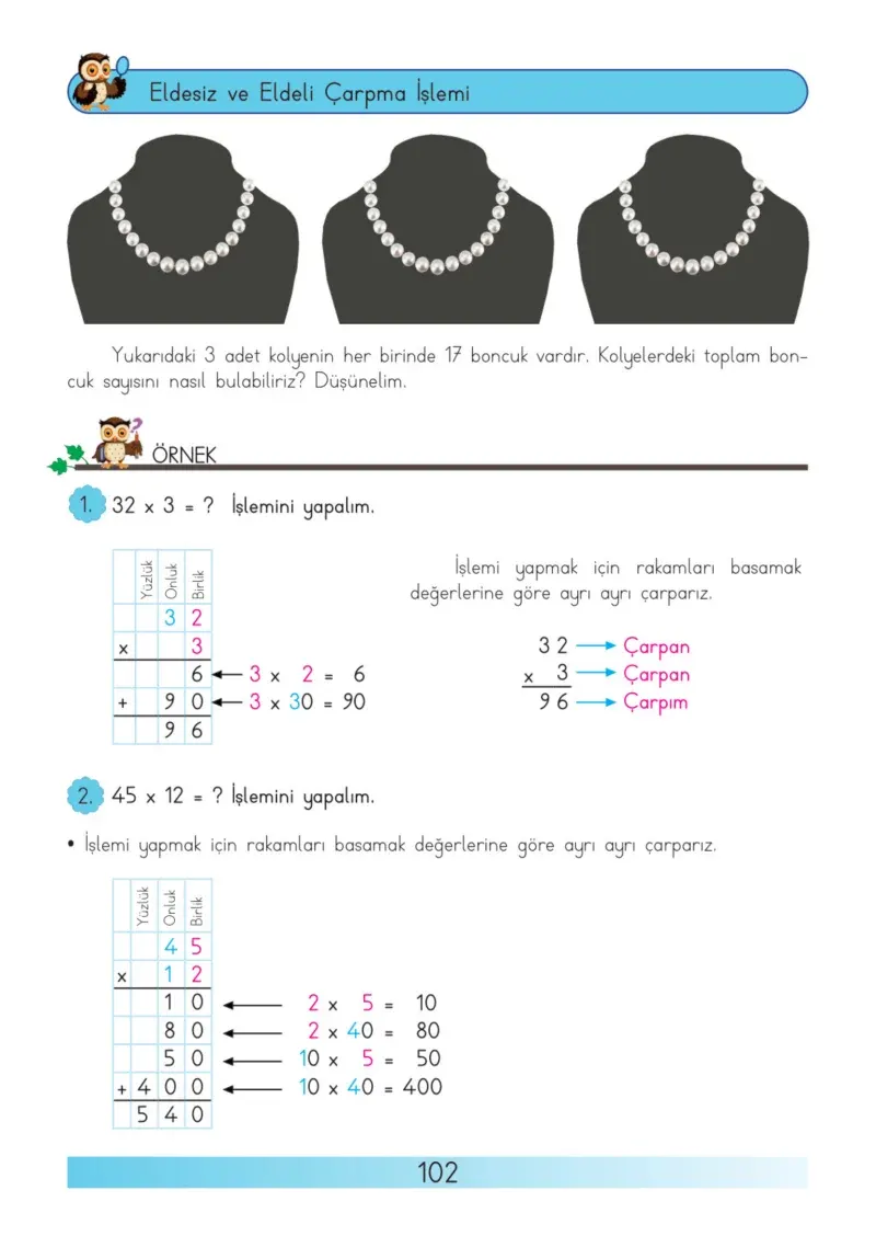 3. Sınıf Matematik Ders Kitabı Cevapları Meb Yayınları Sayfa 102