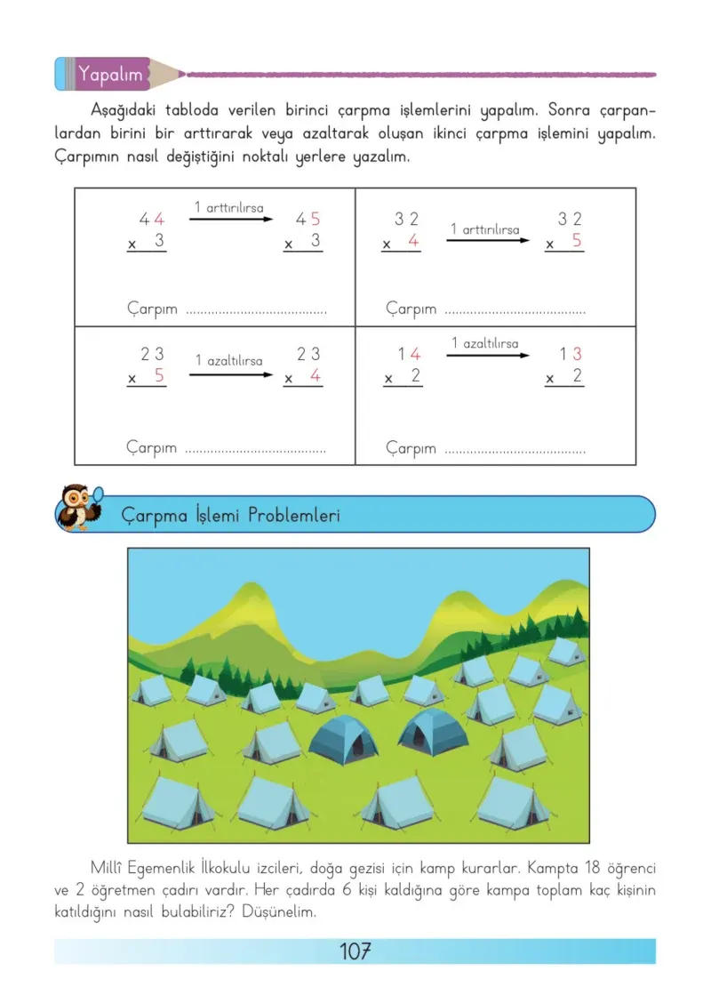 3. Sınıf Matematik Ders Kitabı Cevapları Meb Yayınları Sayfa 107