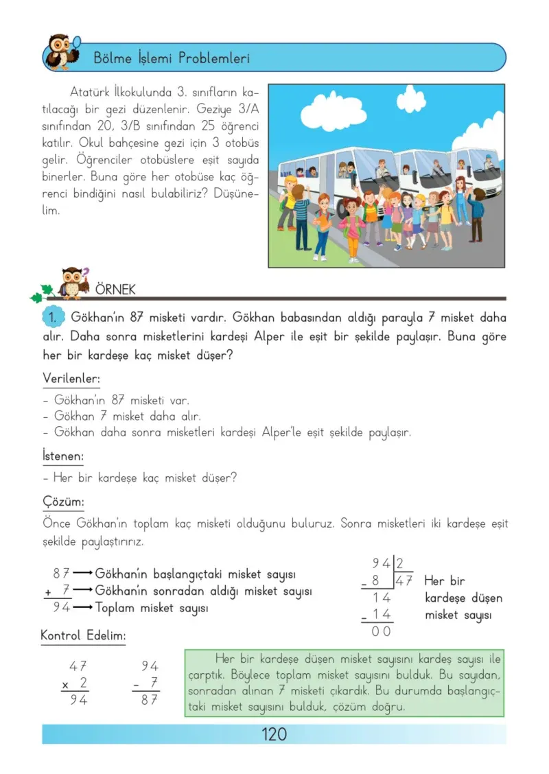 3. Sınıf Matematik Ders Kitabı Cevapları Meb Yayınları Sayfa 120