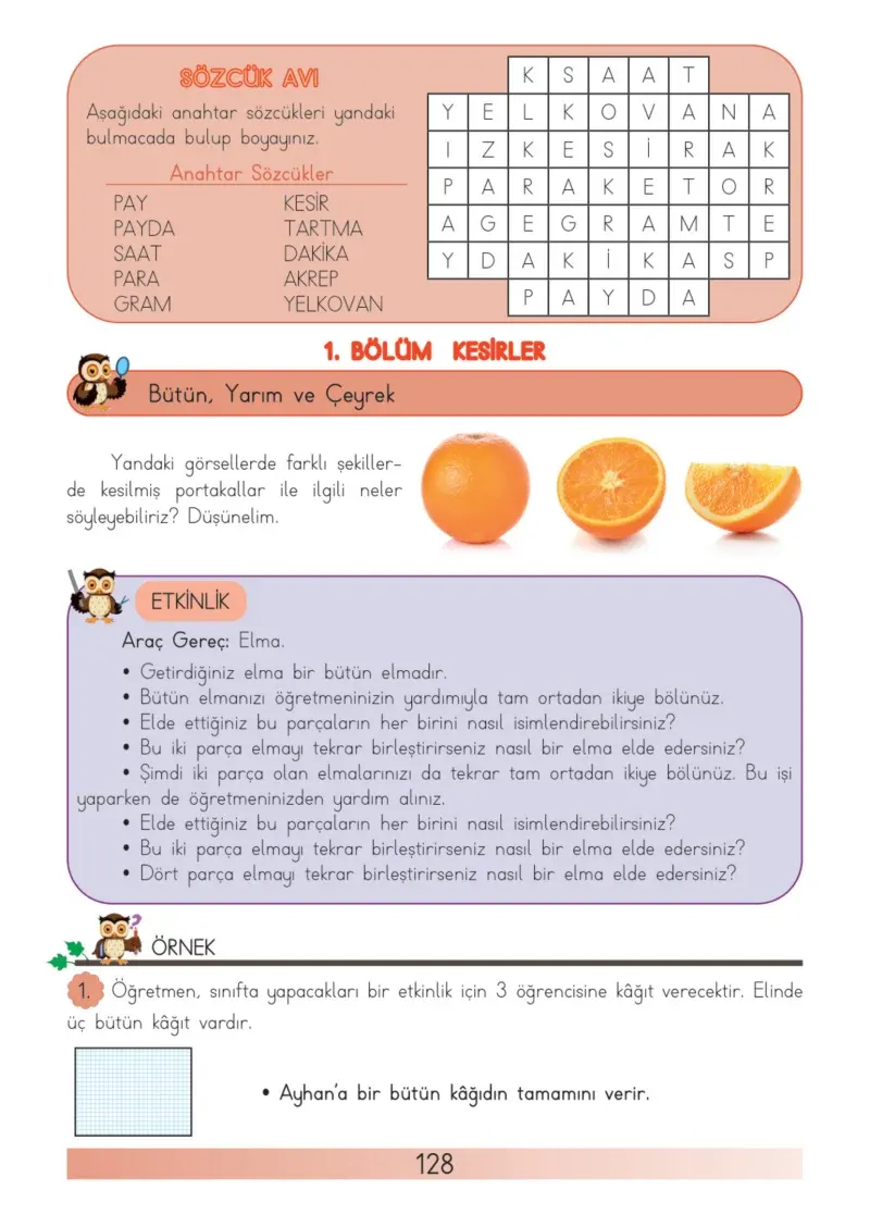 3. Sınıf Matematik Ders Kitabı Cevapları Meb Yayınları Sayfa 128