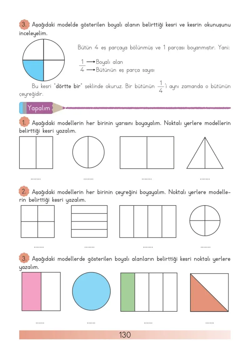 3. Sınıf Matematik Ders Kitabı Cevapları Meb Yayınları Sayfa 130