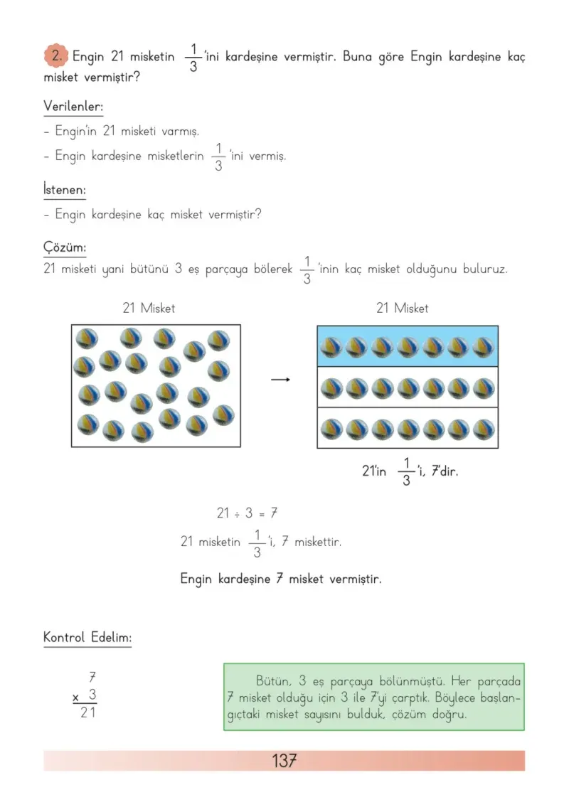 3. Sınıf Matematik Ders Kitabı Cevapları Meb Yayınları Sayfa 137