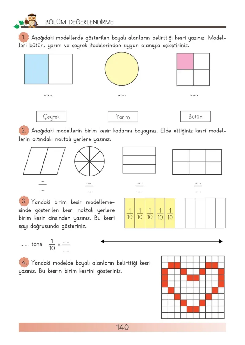 3. Sınıf Matematik Ders Kitabı Cevapları Meb Yayınları Sayfa 140