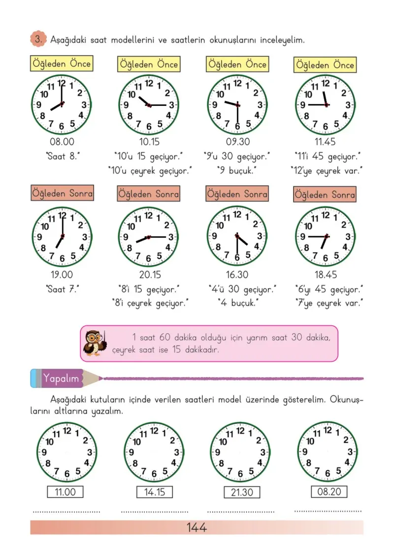 3. Sınıf Matematik Ders Kitabı Cevapları Meb Yayınları Sayfa 144