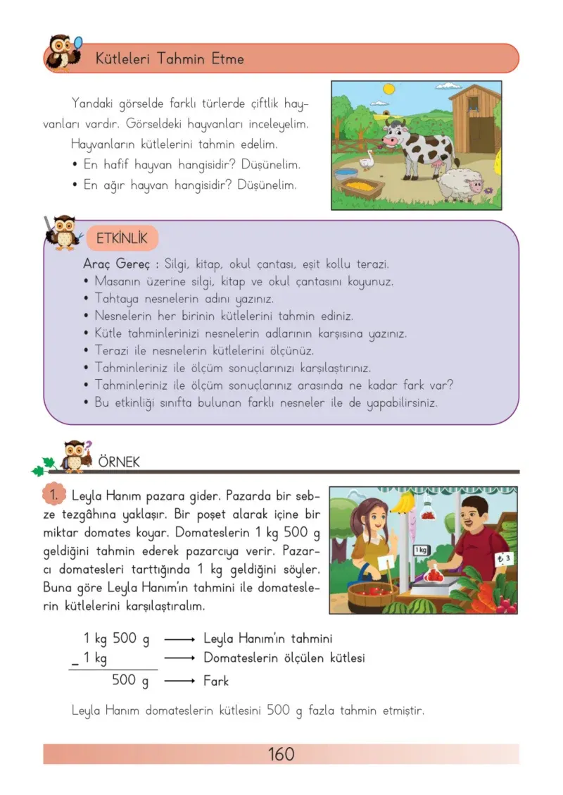 3. Sınıf Matematik Ders Kitabı Cevapları Meb Yayınları Sayfa 160