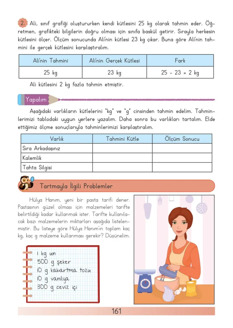 3. Sınıf Matematik Ders Kitabı Cevapları Meb Yayınları Sayfa 161