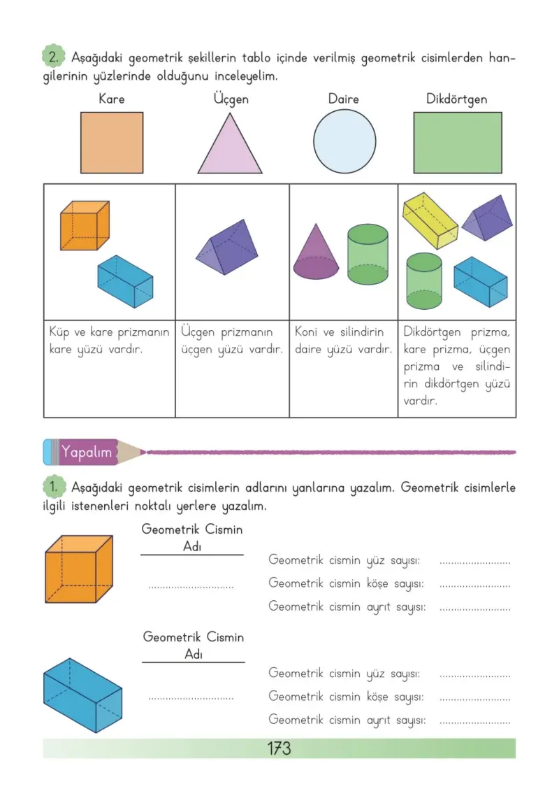 3. Sınıf Matematik Ders Kitabı Cevapları Meb Yayınları Sayfa 173
