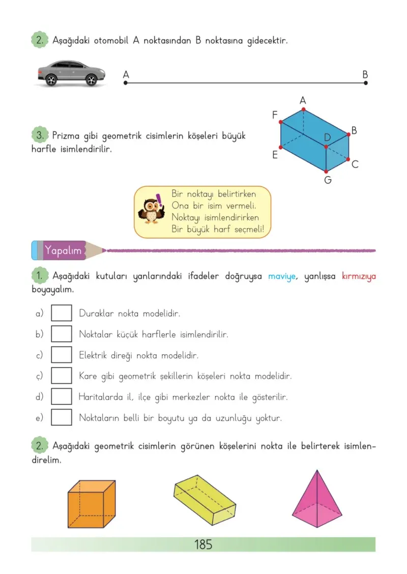 3. Sınıf Matematik Ders Kitabı Cevapları Meb Yayınları Sayfa 185