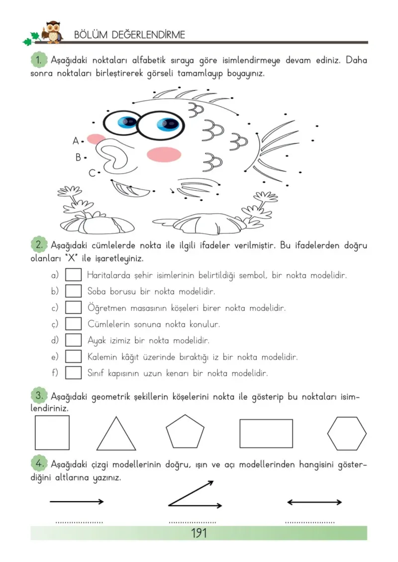 3. Sınıf Matematik Ders Kitabı Cevapları Meb Yayınları Sayfa 191