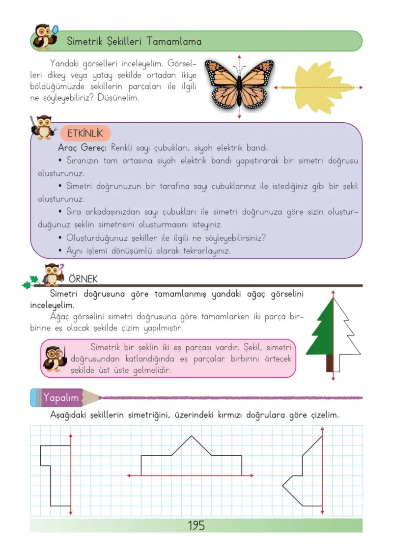3. Sınıf Matematik Ders Kitabı Cevapları Meb Yayınları Sayfa 195