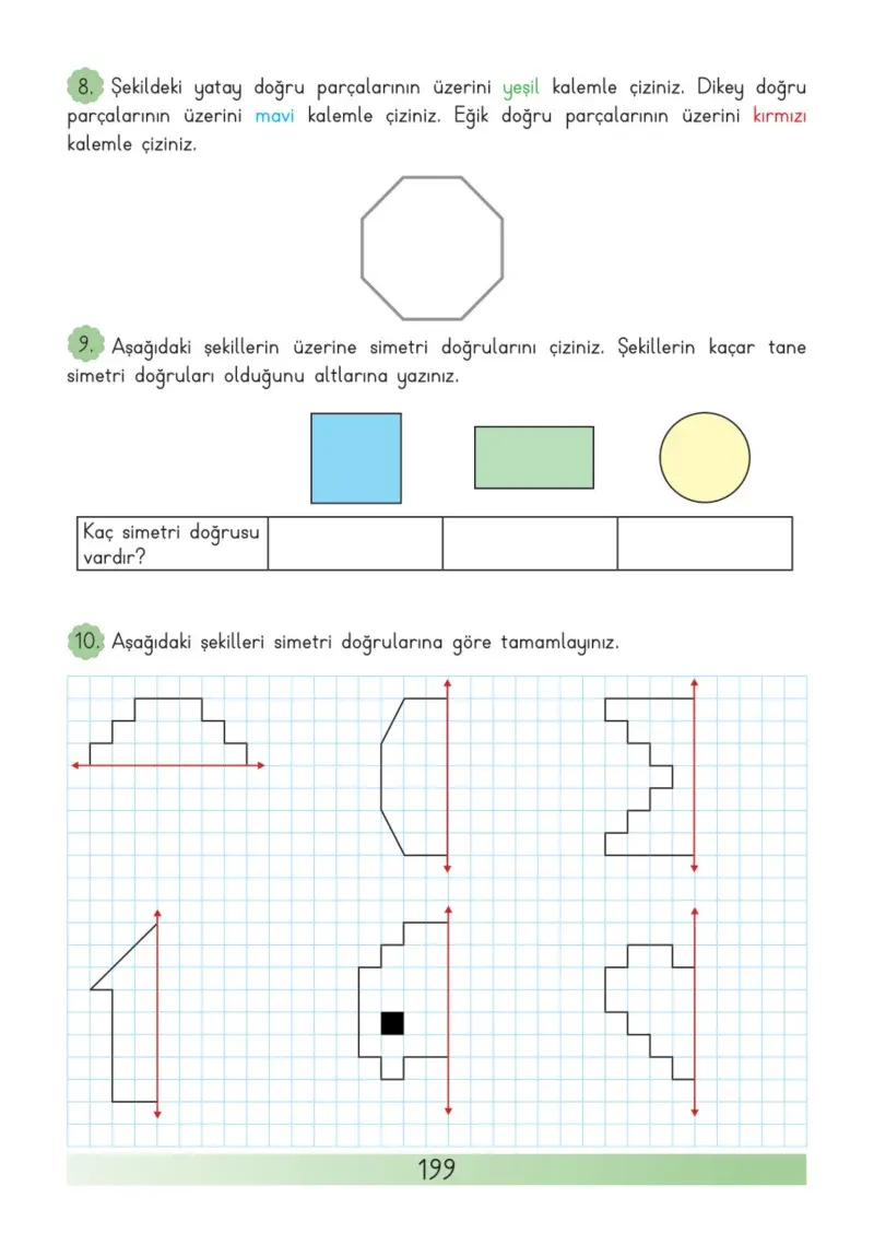 3. Sınıf Matematik Ders Kitabı Cevapları Meb Yayınları Sayfa 199