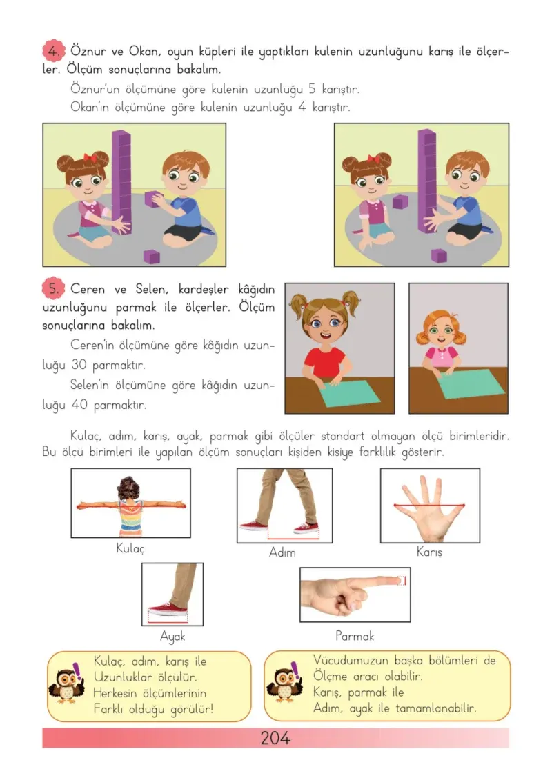 3. Sınıf Matematik Ders Kitabı Cevapları Meb Yayınları Sayfa 204