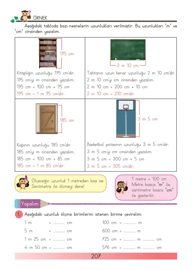 3. Sınıf Matematik Ders Kitabı Cevapları Meb Yayınları Sayfa 207