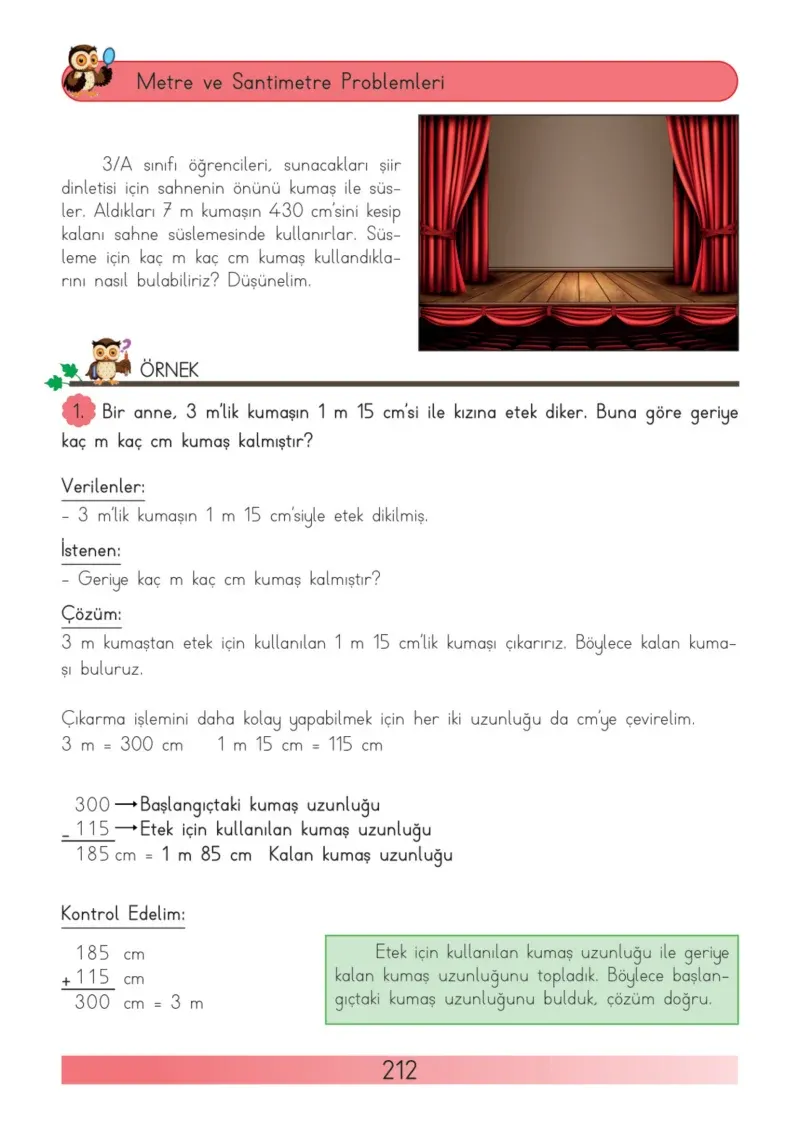 3. Sınıf Matematik Ders Kitabı Cevapları Meb Yayınları Sayfa 212