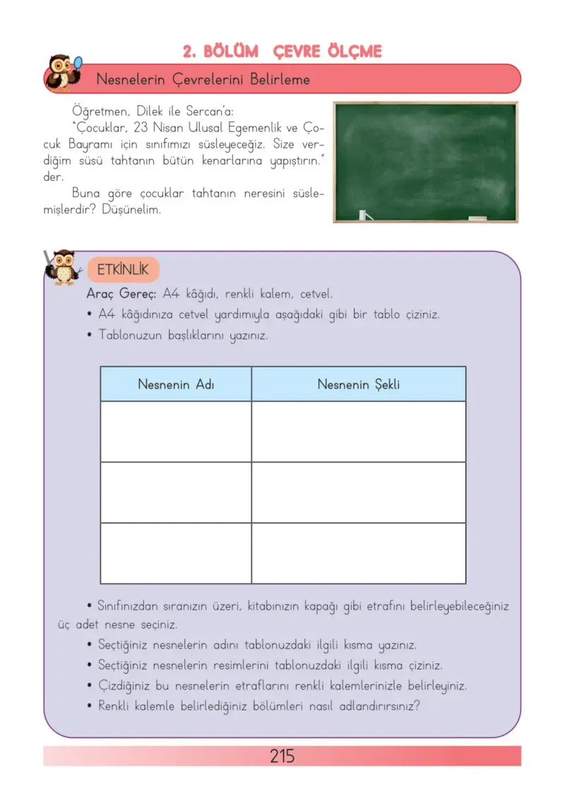 3. Sınıf Matematik Ders Kitabı Cevapları Meb Yayınları Sayfa 215