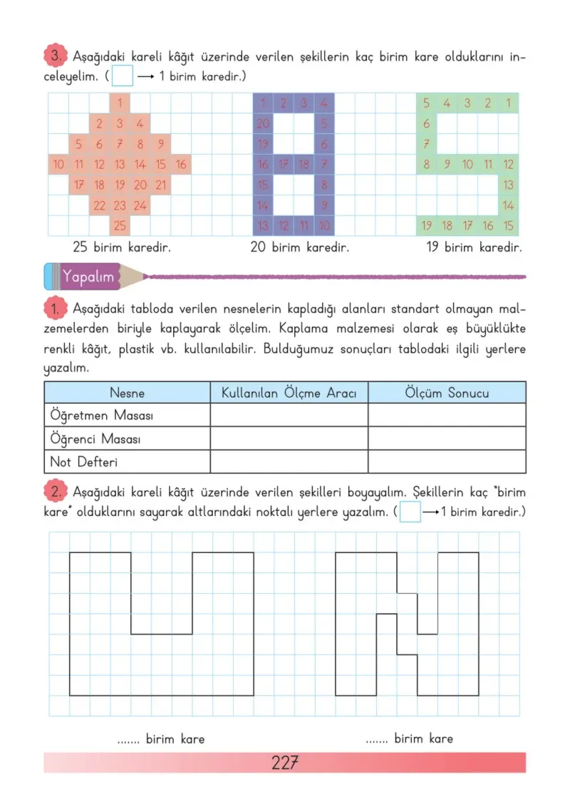 3. Sınıf Matematik Ders Kitabı Cevapları Meb Yayınları Sayfa 227